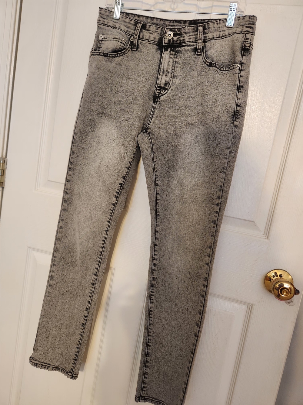 WXYZ Nomad Slim Fit Men's Black-Gray Acid Wash Jeans. NWOT.